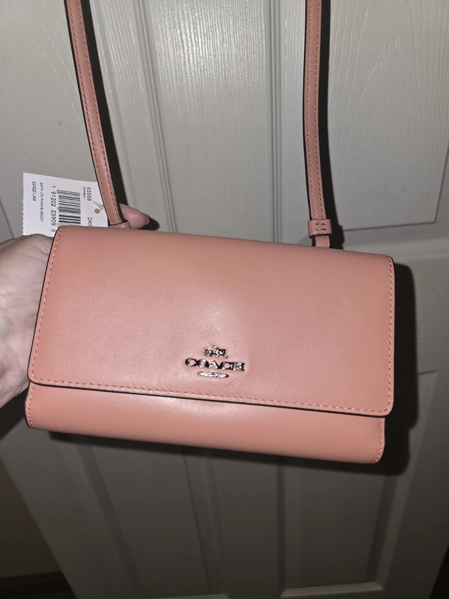 こ Coach 皮革橙色钱包女| eBay