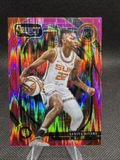 2025 Panini Select - Saniya Rivers (RC) #224 Courtside Pink Shock Prizm
