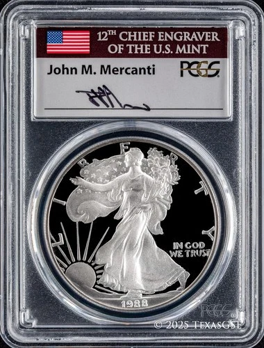 1988-S American Silver Eagle Proof — photo from another recent sale