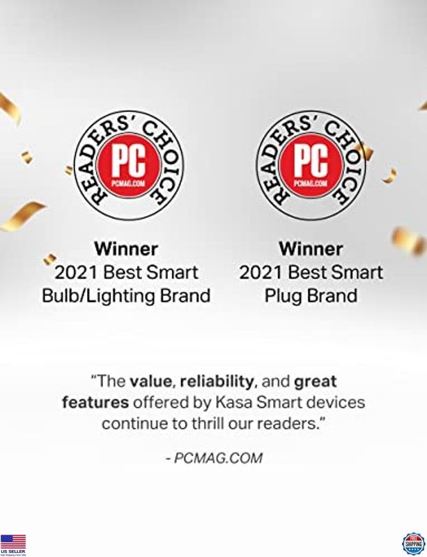 Smart Wi-Fi Outlet Plug, Works with & Google Home, 15 Amp, 4-Pack, White