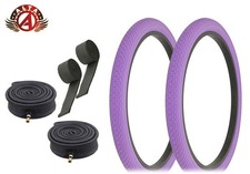 ALTA PERFORMANCE Bicycle 24" x 2.125" Purple Durable TIRES Mini BRICK 6pc SET.
