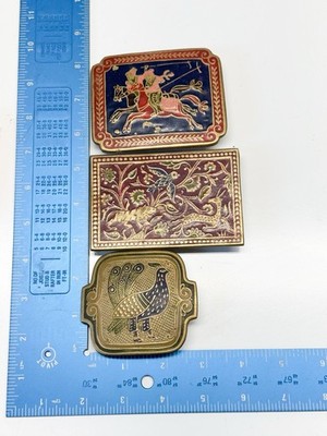 3 Handmade India Brass Belt Buckle Geometric Brutalist  display picture 1