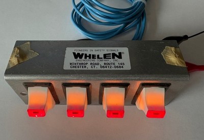 Vintage Whelen beleuchtete Schalttafel - neu und unbenutzt. 