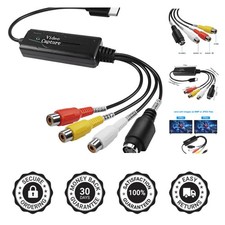 Multi-Format RCA AV to USB C Converter for Video Capture - Black, 1-Channel