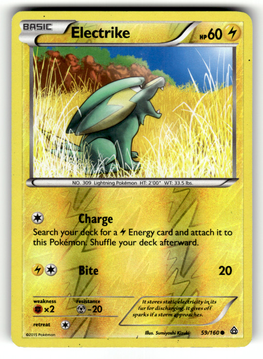 Electrike 59/160 Reverse Holo Common XY - Primal Clash LP