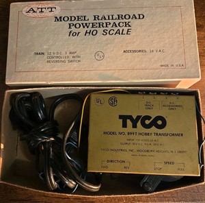 Vintage Tyco Ho Toy Hobby Transformer Model No.899T In ATT Powerpack Box Vintage