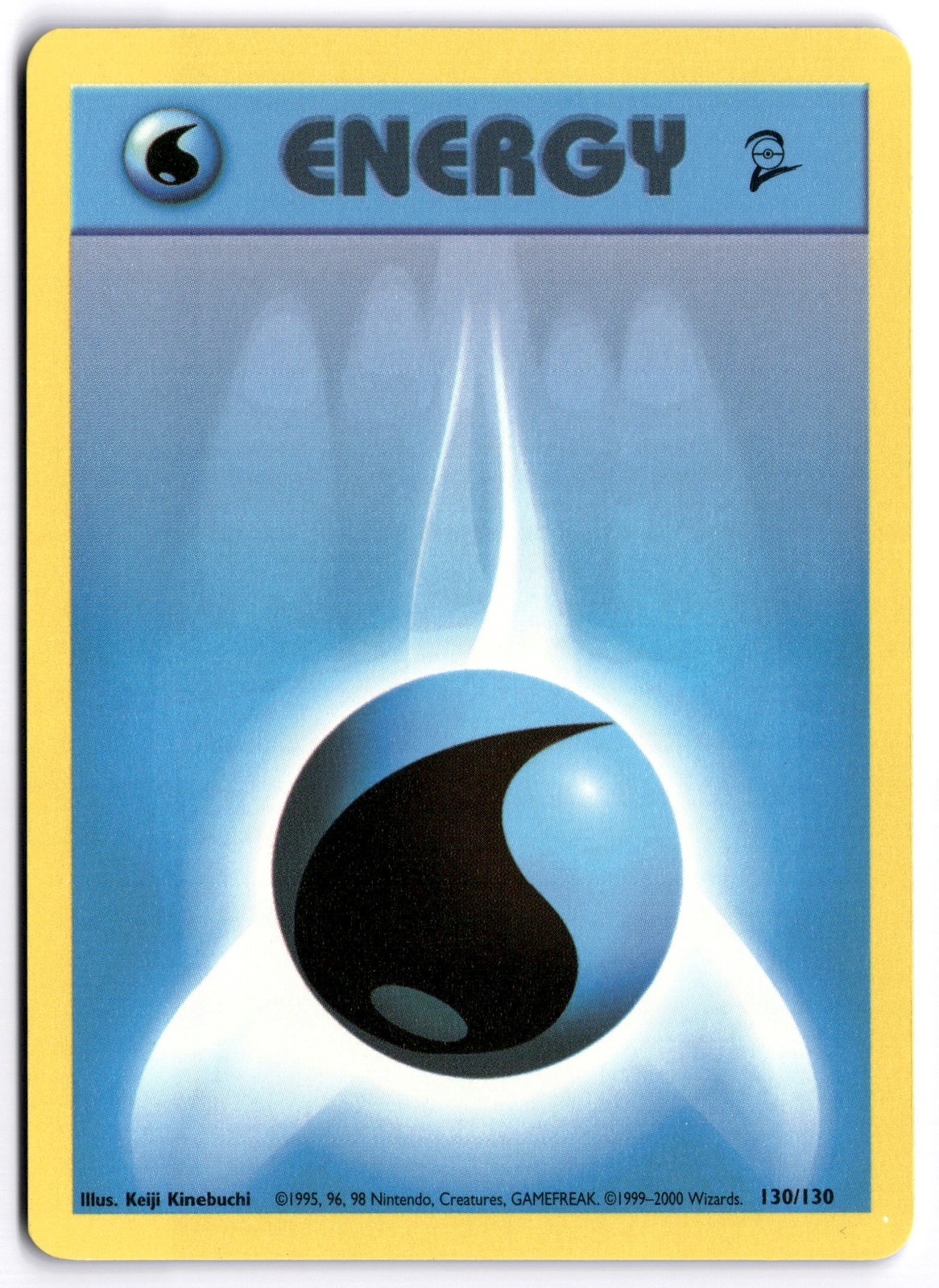 Pokémon Water Energy Common Base Set 2 130/130 NM