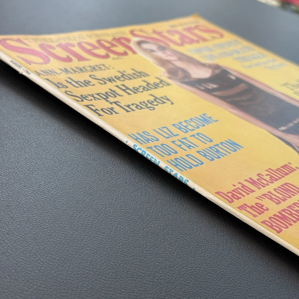 Screen Stars August 1965 Vintage Movie Magazine – Ann-Margret Cover Foto 4 de 4