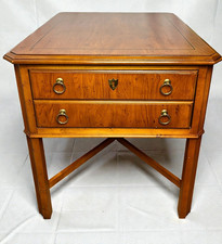 Drexel Heritage Inlaid Side Cabinet with Drawer American Vintage