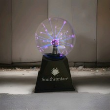 Smithsonian Plasma Ball Lamp Light Touch Sensitive - Touch Sound Responsive