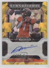 2023 Panini Chronicles Draft Picks Gold Ice Prizm Tay Martin #SS-TMA Auto 0s55