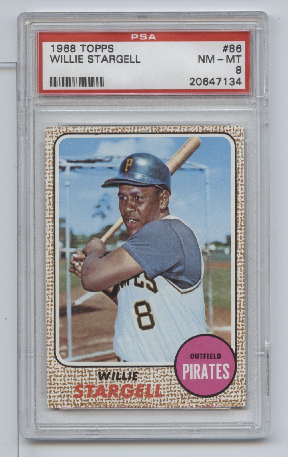1968 Topps Willie Stargell  #86 PSA 8