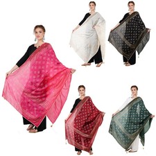 Way2Like Women Block Print Dupatta Traditional Hijab For Wedding Party Wear