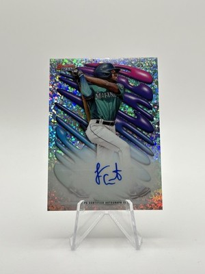 2023 Bowman's Best Felnin Celesten Shellacked Mini-Diamond Auto /25 Mariners