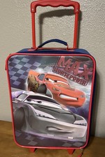 Cars Disney Lightning McQueen Suitcase for Kids with Wheels - 15x11.5x5