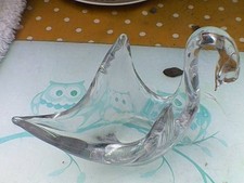 VINTAGE SWEDISH ART GLASS SWAN BY FM RONNEBY