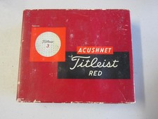 Vintage Acushnet Titleist Red Golf Ball Box G577