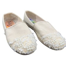   Circus by Sam Edelman Ivory Espadrille Slip-On Pearl Toe Women  s US 7 Boho