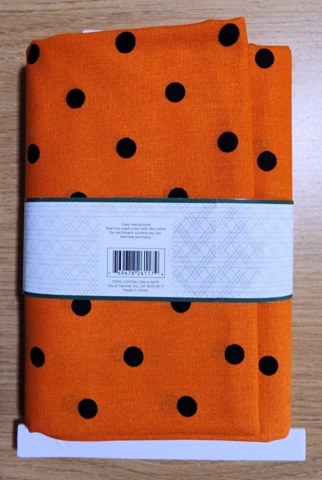 David Textiles Halloween Polka Dot Fabric – 1 Yard Cut (36"x44") 100% Cotton - Image 3 of 3