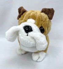 Ganz Webkinz Bulldog Puppy Dog Stuffed Animal Plush HM126 Tan White