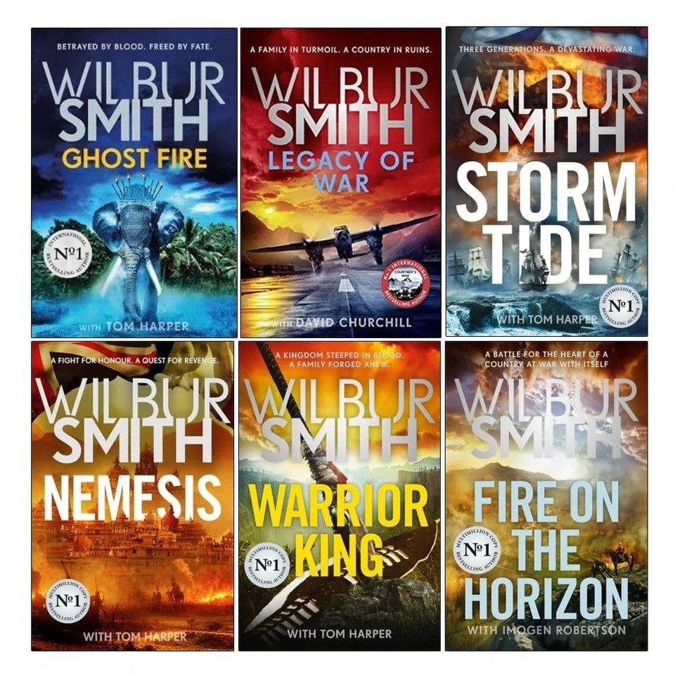 Wilbur Smith Collection 6 Books Set (Ghost Fire, Legacy of War, Storm Tide,