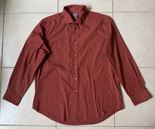 Van Heusen Mens Slim Fit Wrinkle Free Long Sleeve Dress Shirt XL Maroon