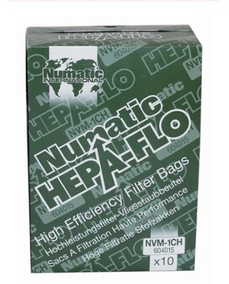 Numatic NVM-1 CH HEPA-Flo Vakuumbeutel (10er Pack) passend für Henry Hetty James