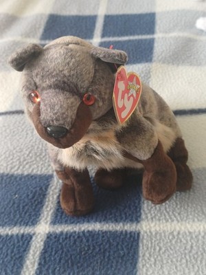Ty Beanie Baby ''Howl'' The Gorgeous Wolf In Top Mint Condition mint tags