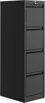4-Drawer Metal File Cabinet - Vertical for Letter,Legal,Documents,Secure Storage