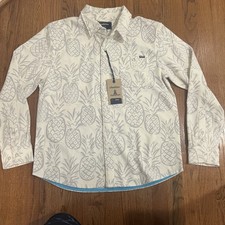 Chubbies The Tropical Snow Knit Faux Flannel Men  s Med NWT pineapple Design