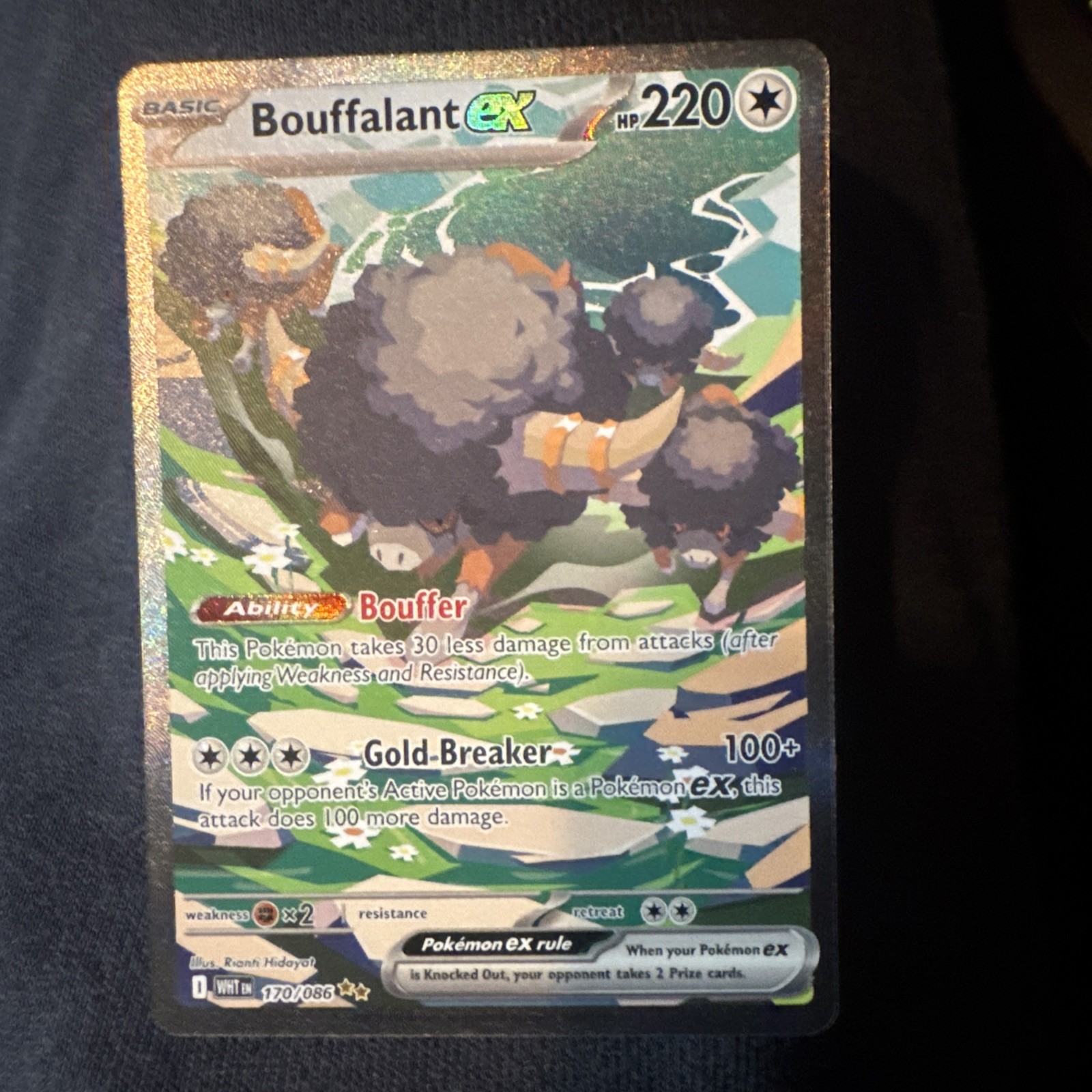 Bouffalant ex 170/086 Sv: White Flare Holo