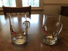 Used 0.25 liter Schultheiss Beer Mugs from Germany Set of 2 in Good Condition
