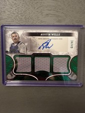 2025 Topps Tier One Austin Wells- Autograph 3 Patch Relic 34/49- Yankees