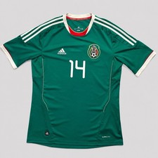 Mexico 2011 2013 Chicharito #14 Adidas ClimaCool Home Shirt Medium El Tri