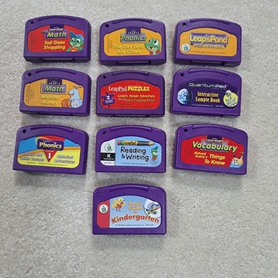 Leap Pad Leap Frog Cartridges Lot Of 10 Learning Math Reading Games Educational