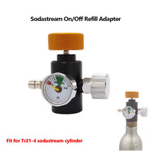 Cylinder Tank Bottle Charging Adapter Fill Station On/Off for Sodastream Tr21-4