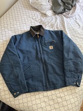 Rare Carhartt Detroit J01 NVY Blanket Lined Jacket Size XL Tall