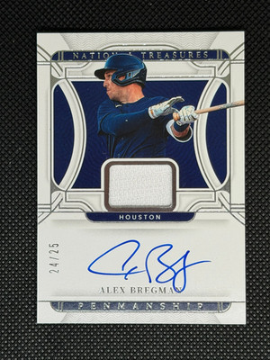 2022 Panini National Treasures Penmanship #pms-ab Alex Bregman /25 (AUTO)