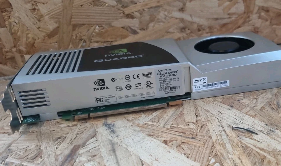 NVIDIA Quadro FX 4800 1.5GB GDDR3 PCIe Workstation Graphics Card 3D Cad Retro - Image 2 of 4