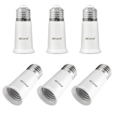 Dicuno E26 Socket Extender, E26 Standard Medium Base Lamp Bulb Socket Adapter of