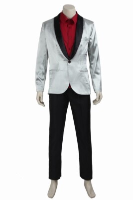 Batman Suicide Squad Jared Leto Joker Full Set Costume Cosplay Halloween S-XXXL