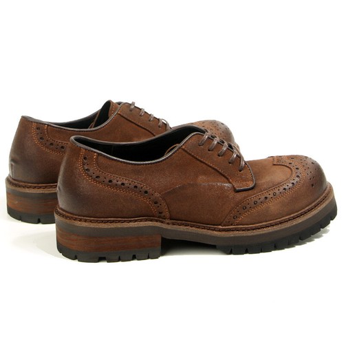 Men's Carved Shoes Round Toe Leather Shoes Retro Round Toe Workwear Dress Shoes - Picture 20 of 26