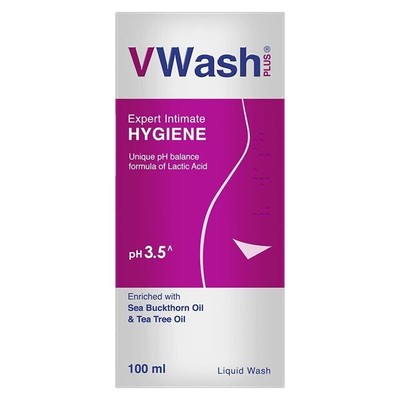 VWash Plus Expert Intimate Hygiene, 100ml, Hygiene Wash for Women, Vaginal Wash.