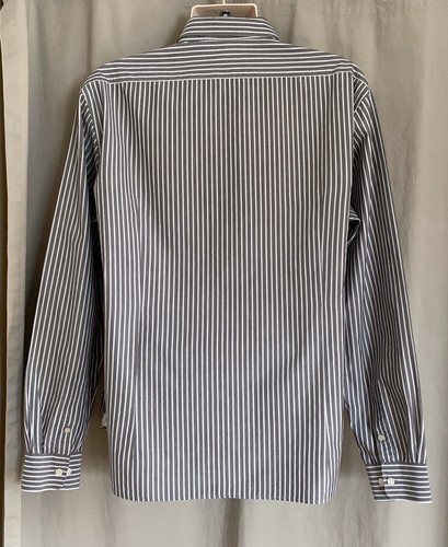 John Varvatos USA grau gestreift schmale Passform Knopfkleid Shirt Größe 17,5 36/37 - Bild 2 von 12