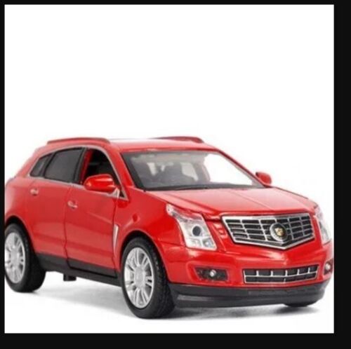 Modellino auto 1/32 Cadillac SRX fuoristrada SUV pressofuso con suoni e luci regalo bambino - Foto 11 di 15