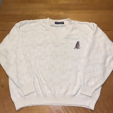 Vintage Men’s Golf Sweater Scottish Isle By Bernette Size XXL Made In USA Golf