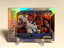 2022 Prizm AUSTIN EKELER ALL OUT! Silver Prizm No. AO-8 Los Angeles Chargers