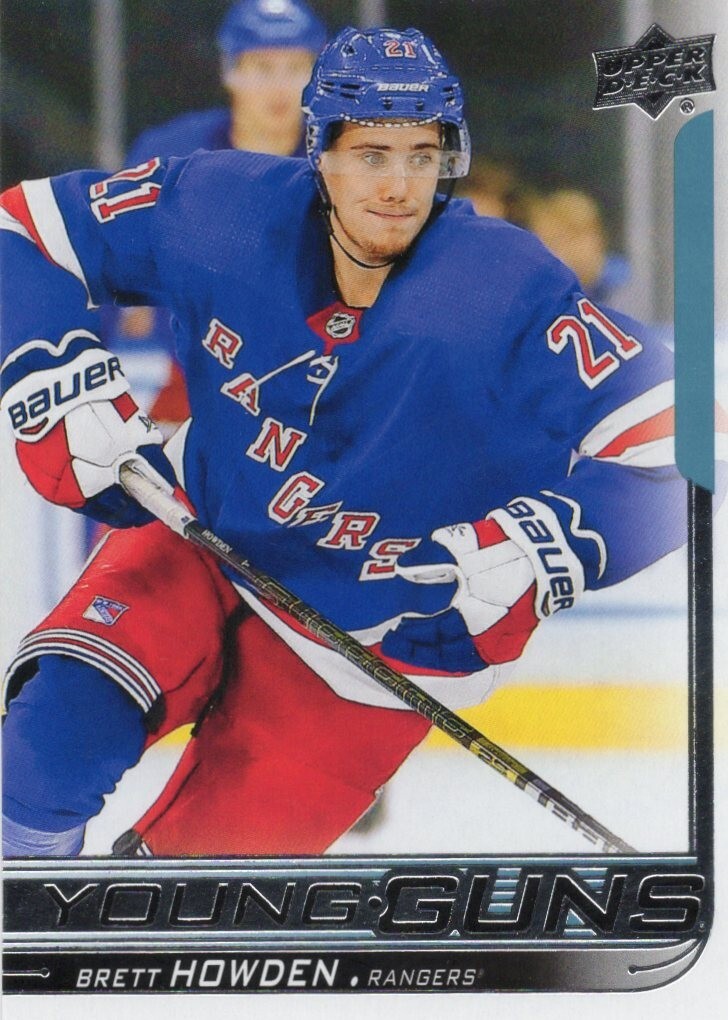 2018/19 BRETT HOWDEN UPPER DECK YOUNG GUNS ROOKIE #215 NEW YORK RANGERS     dm