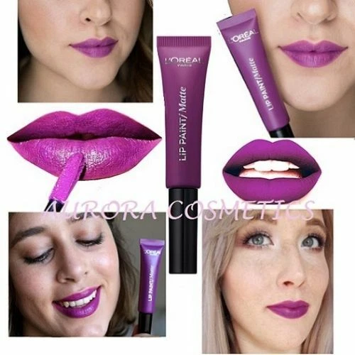 L OREAL LIP PAINT MATTE ROUGE A LEVRES MAT 207 WUTHERING PURPLE NEUF - Photo 1/1