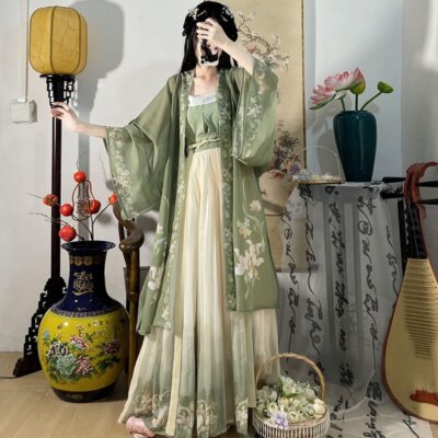 Chinese Hanfu Dress 3PCS Set Maxi Dress Chinese Ancient Women Embroidery Dress | eBay Chinese Hanfu Dress 3PCS Set Maxi Dress Chinese Ancient Women Embroidery Dress | eBay